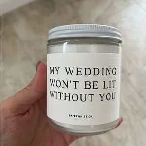 Bridesmaid Candle